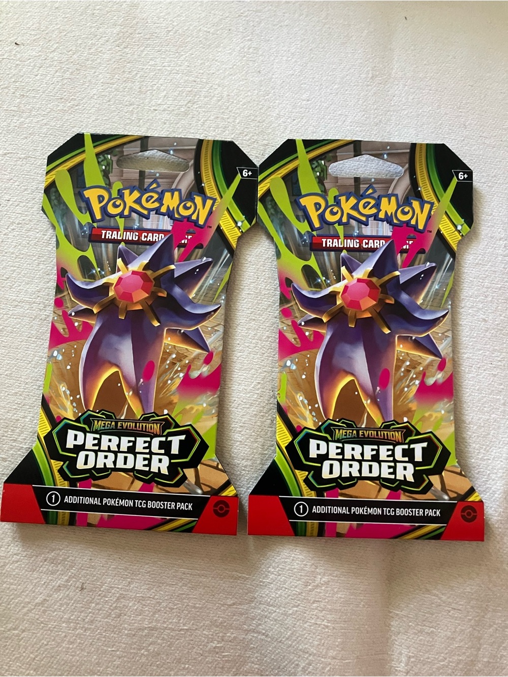Lot of 2 Sealed Mega Evolution Perfect Order Packs